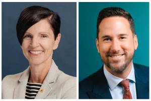 Dr. Jillian Belbin, BCDA President (left) and Quinn Mathiesen-Newcomb, BCDA CEO (right).